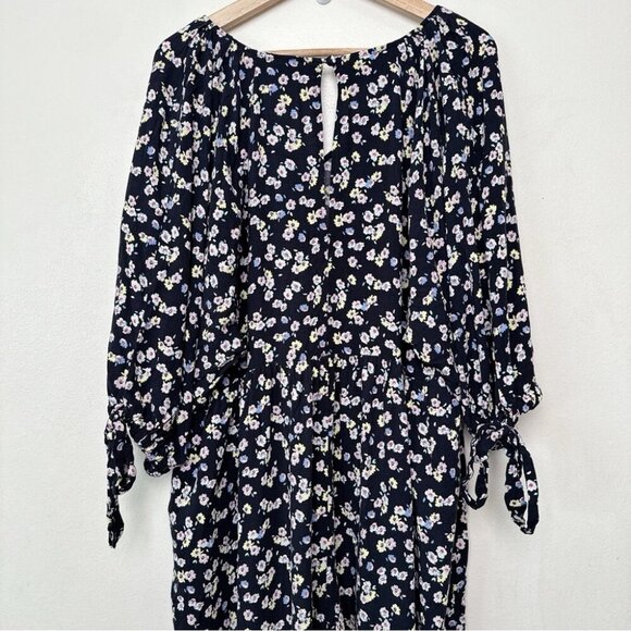 Asos Design Womens 14 Long Sleeve Floral Jumpsuit - Picture 9 of 12